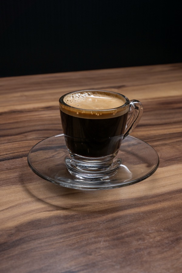 Cuban coffee in a glass cup